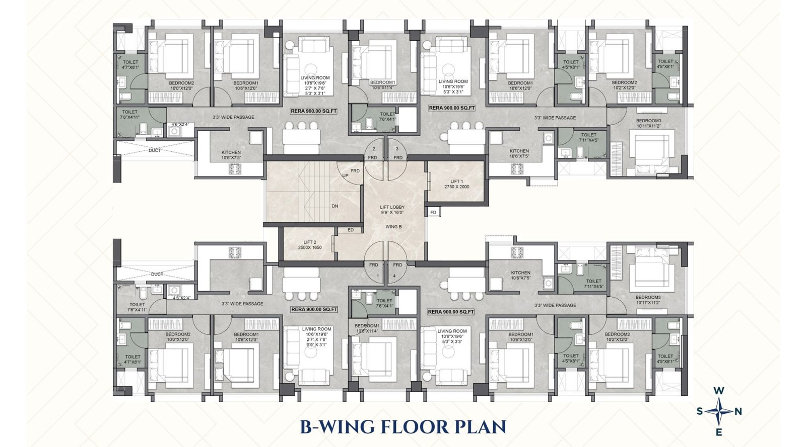 Axiom-Rudra-Typical-Floor-Plan-B-Wing